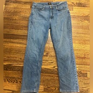 Women’s Lee Straight Leg Blue Jeans Size 12 Medium